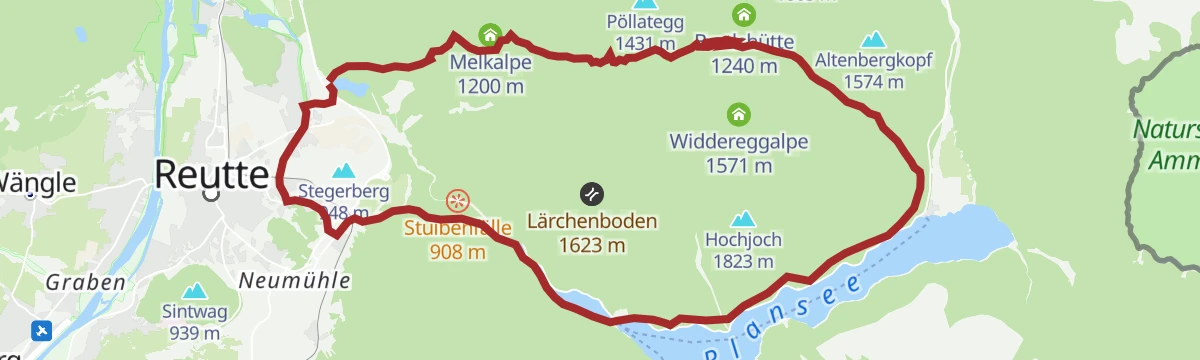 Route map: 2-Seen-Runde